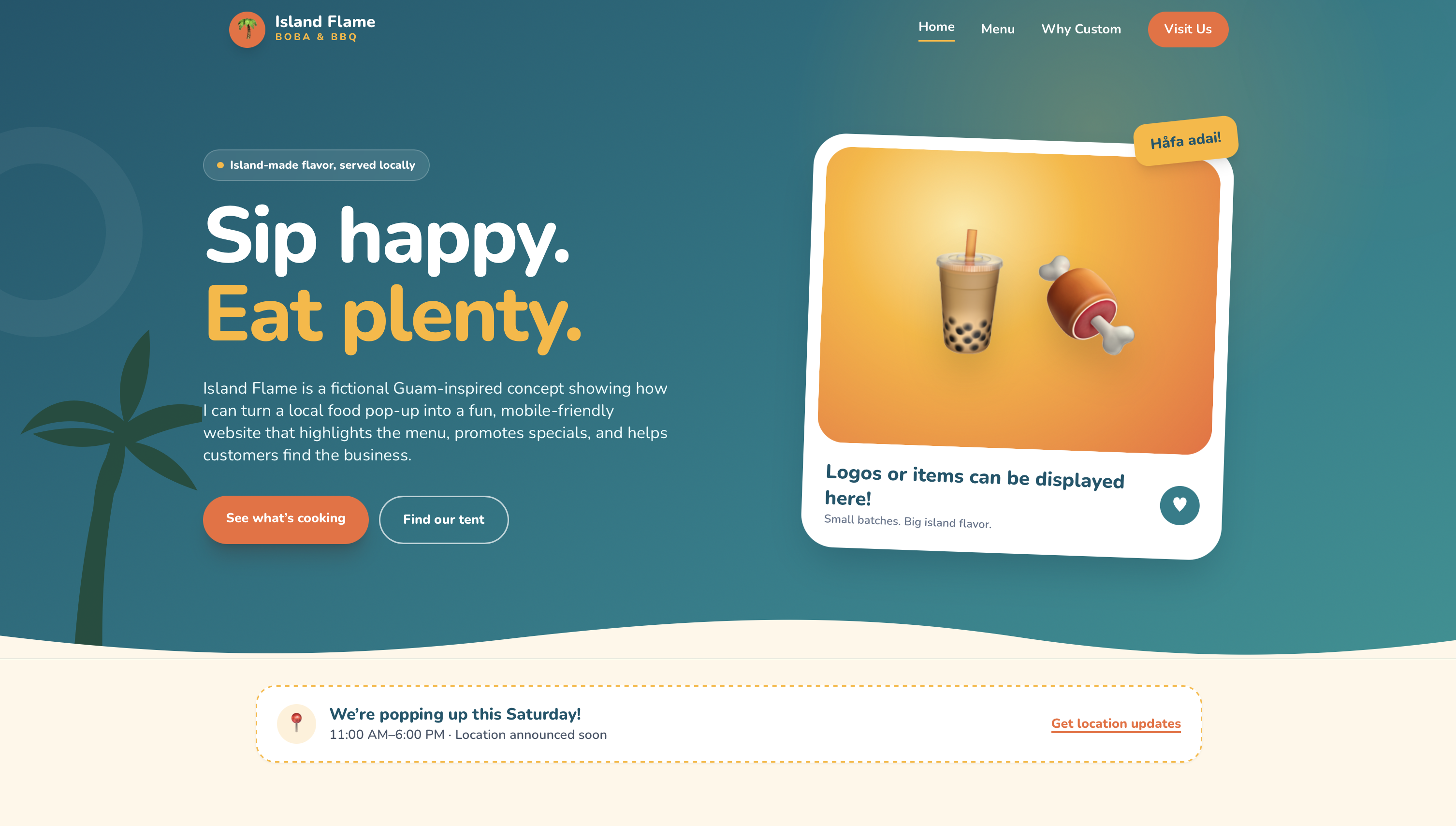 Island Flame Home page